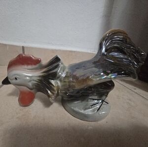 Vintage Ceramic Rooster Figurine Memoriabilia